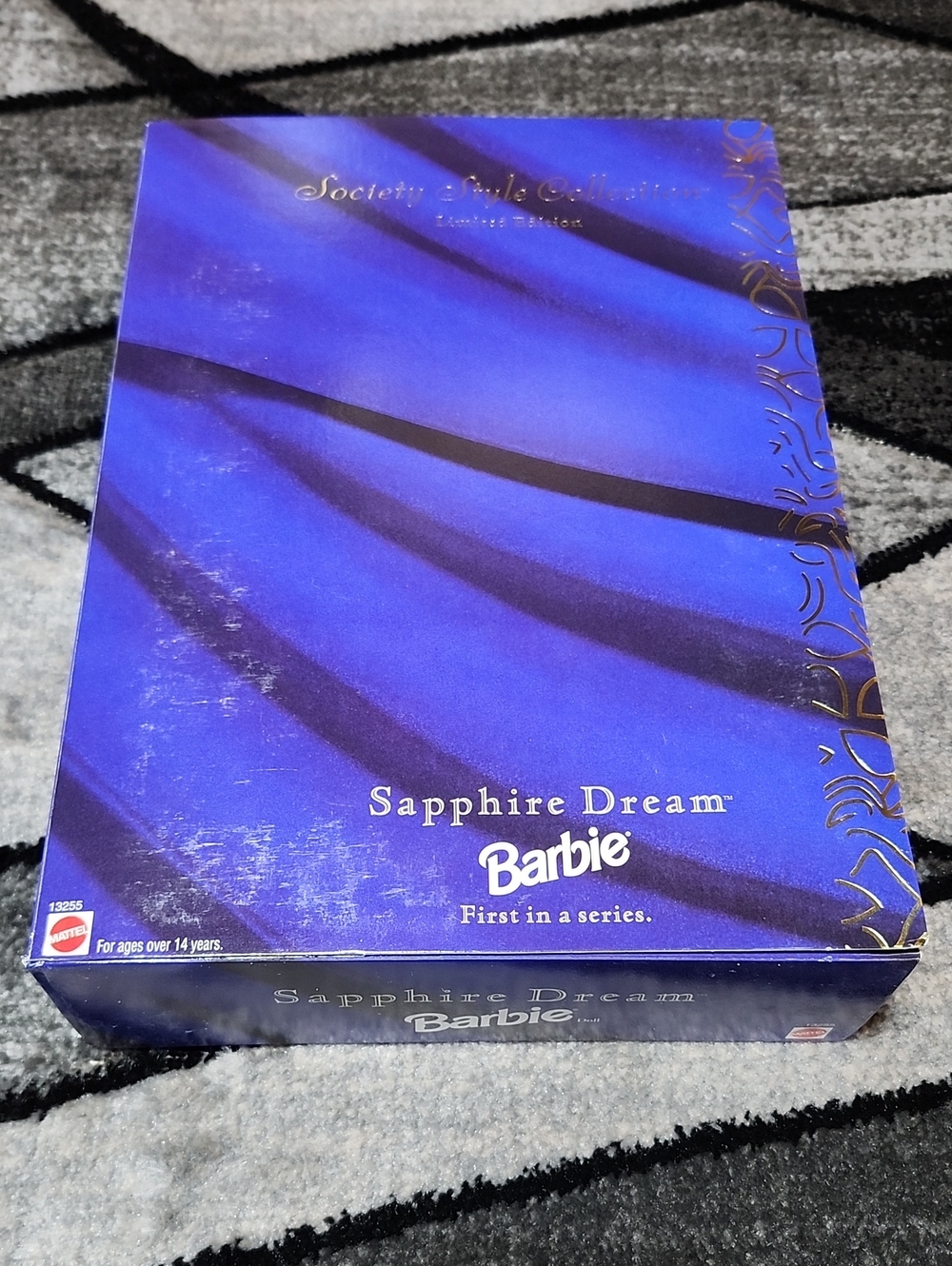 1995 MATTEL SAPPHIRE DREAM BARBIE SOCIETY STYLE COLLECTION LIMITED EDITION